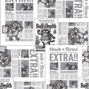 Sábana encimera Kukuxumusu Extra News - 100% algodón -