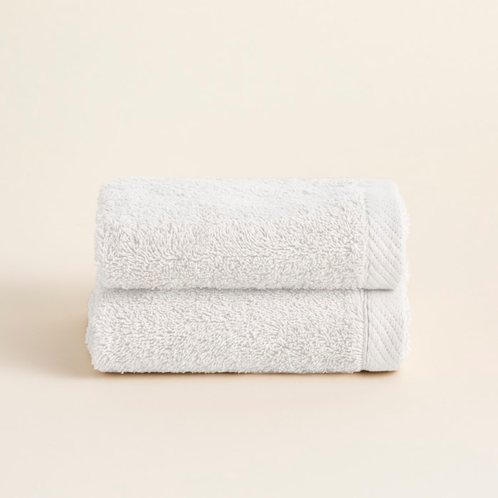 Serviette Éponge 100% Coton Peigné - 600 g/m2 BLANC