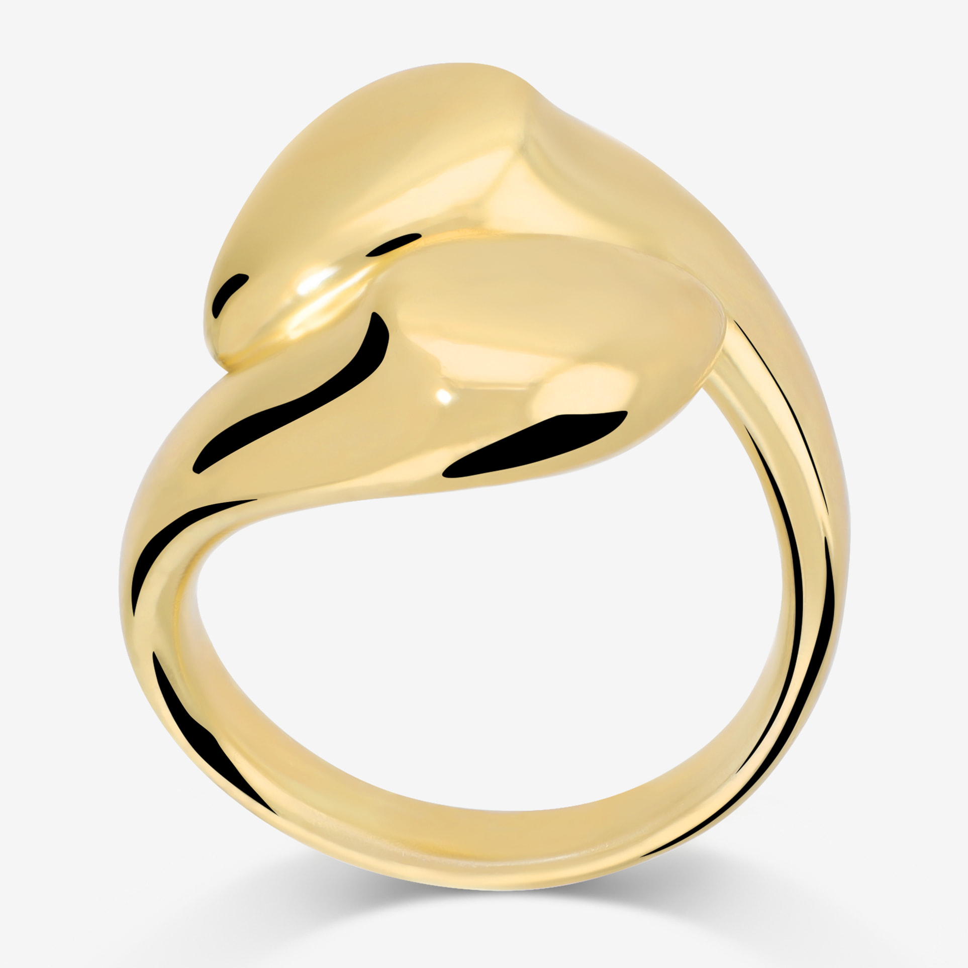 Anello Contrarié Lucido a Scudo