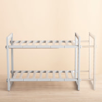 Scaffale estensibile per lavello Shibblek - grigio - 37,5-66,5x38x28 cm