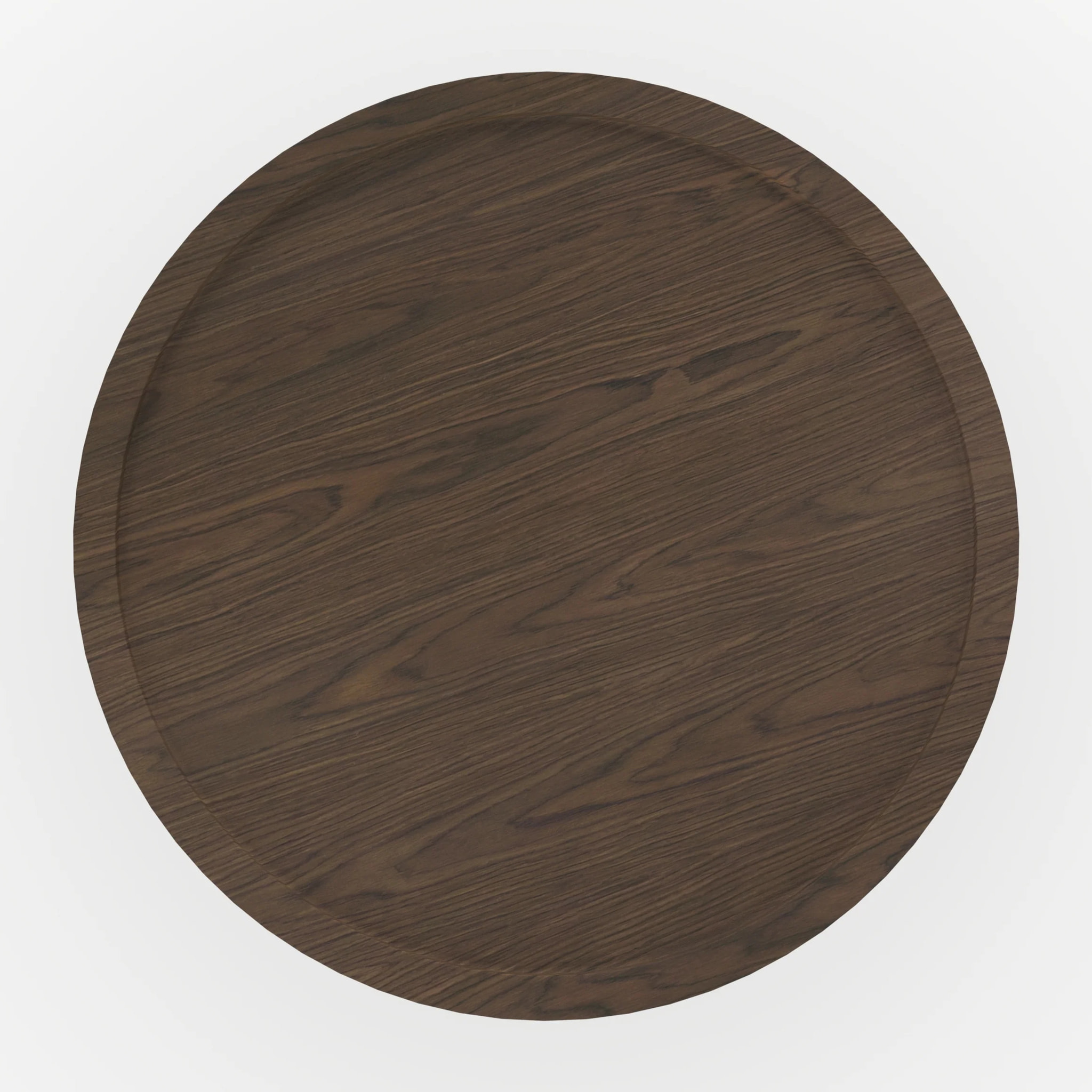 Table d'appoint en placage noyer, D40 cm - Côme