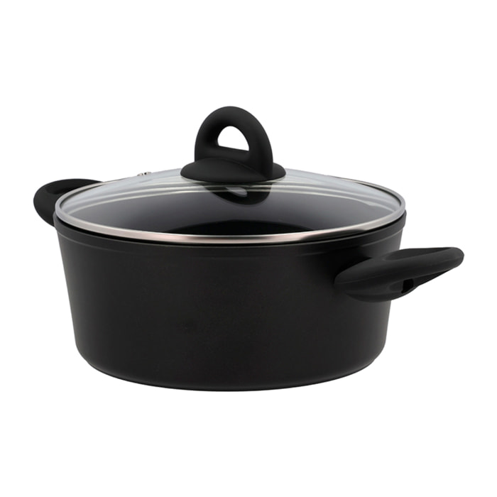 Casserole av. couvercle verre Ceramica