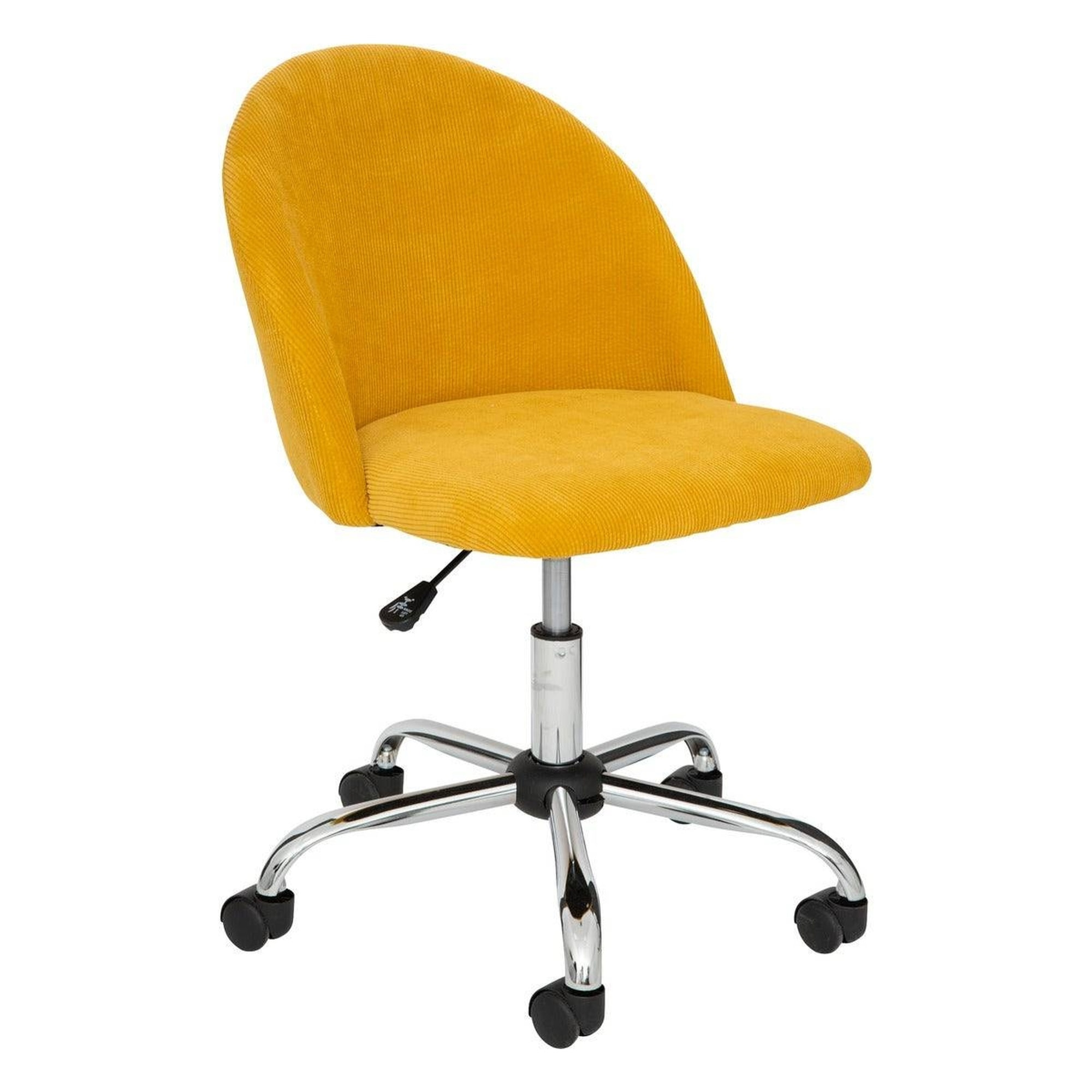 Silla de oficina geos", terciopelo, amarillo ocre_x000D_