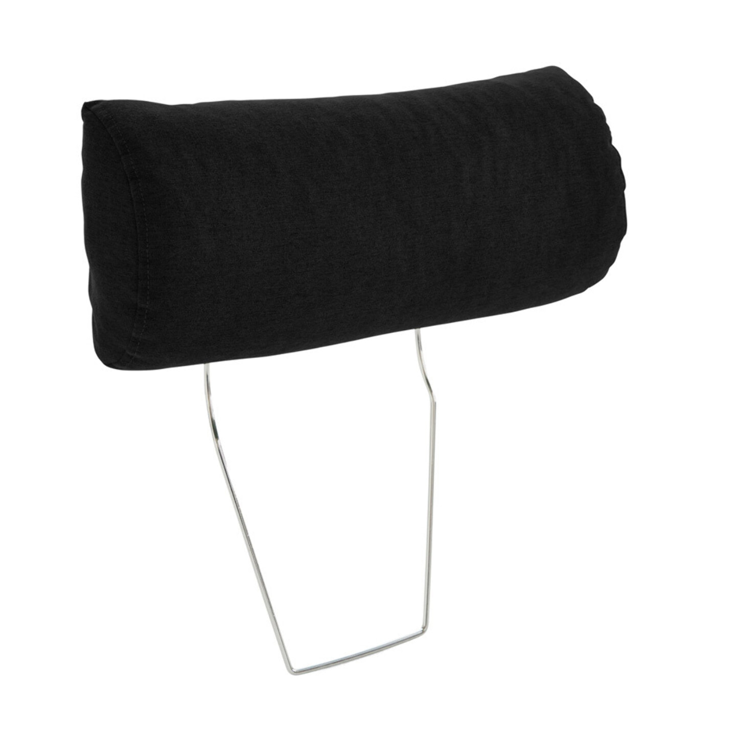 Barrie - canapé d'angle réversible 4 places avec têtière amovible en tissu - Noir
