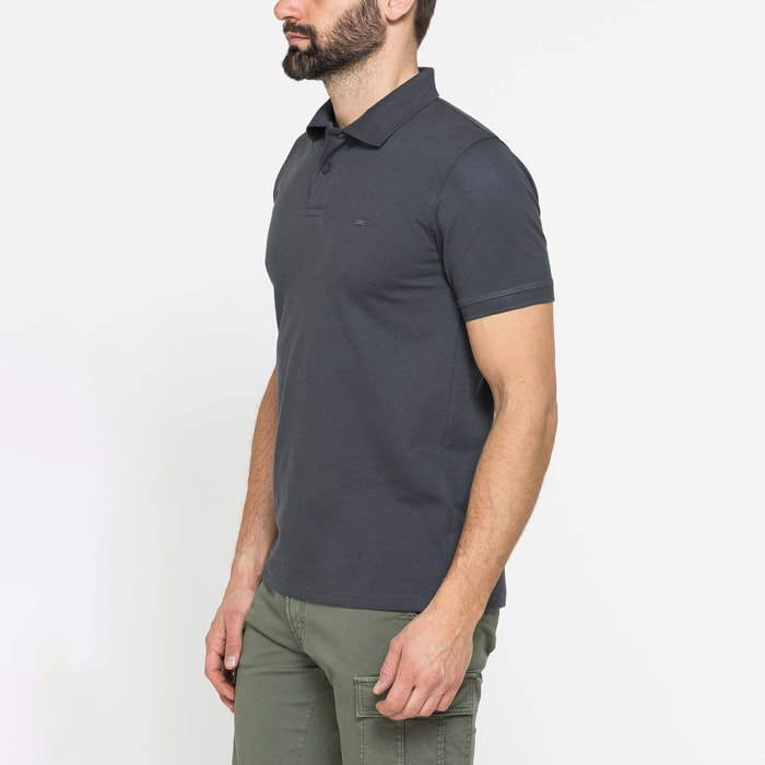 POLO MANICA CORTA TINTA UNITA IN DRY COTTON PIQUET
