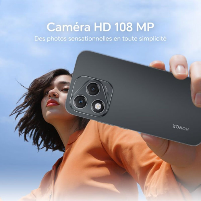 Smartphone HONOR 400 Lite 256Go Gris Velvet 5G