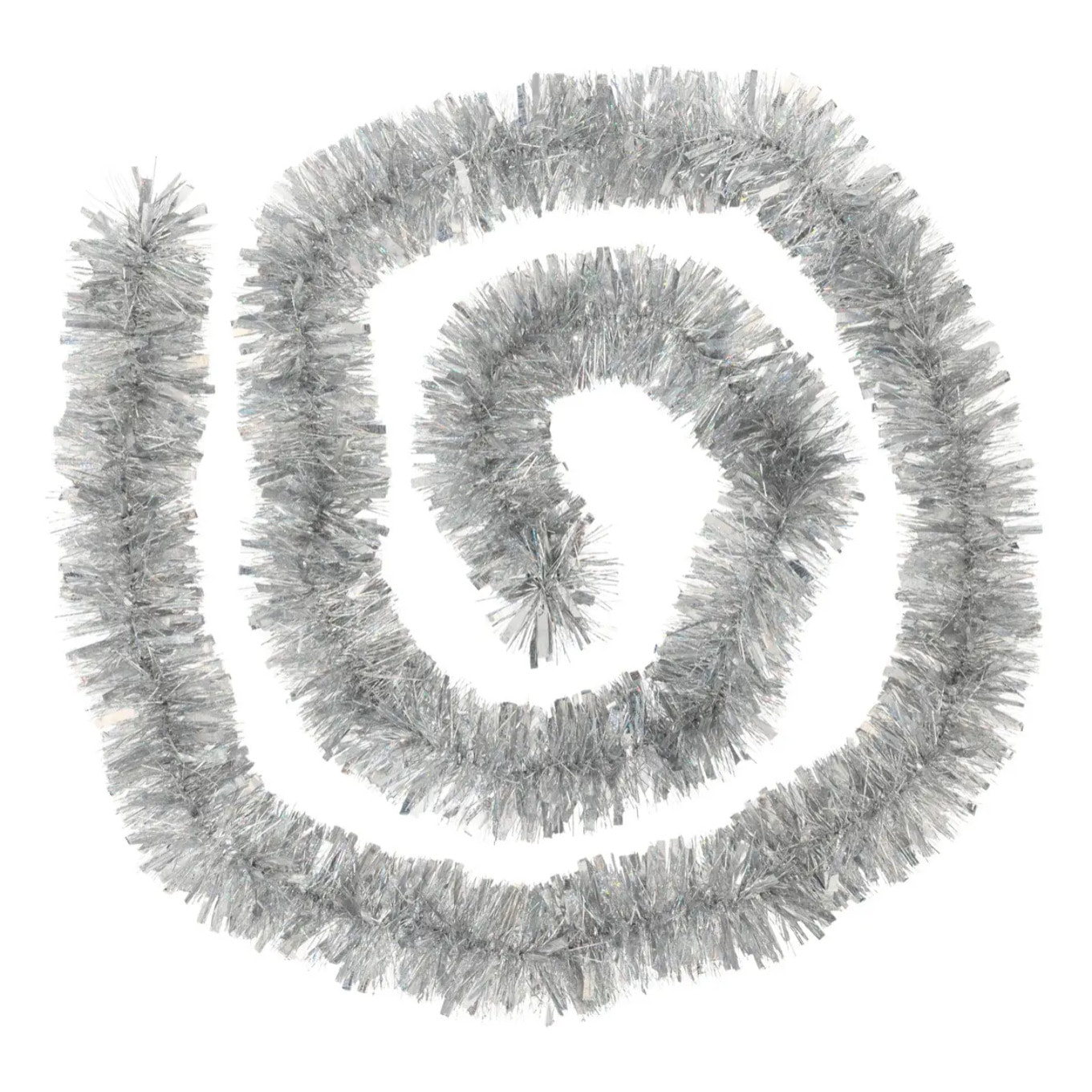 Guirlande de noël longue laser argenté 100x6x3m