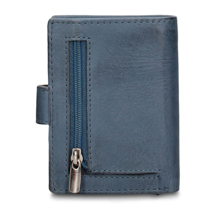 Portafoglio uomo in vera pelle - Modello Astor Prime - Casual - 7.5 x 10.0 x 2.0 cm