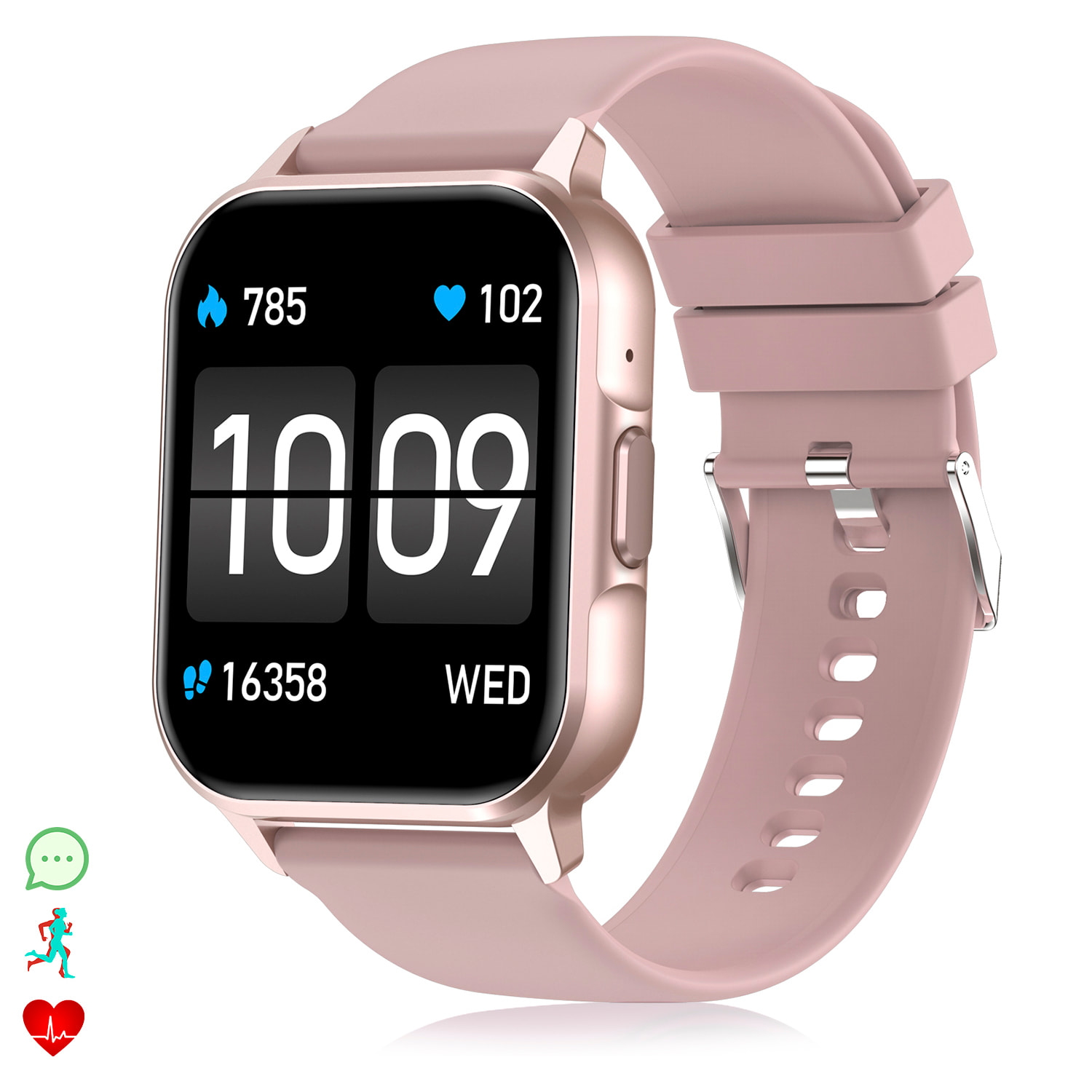 Smartwatch ZW36 con notificaciones de Apps, varios modos deportivos. Monitor de tensión y oxígeno, termómetro.