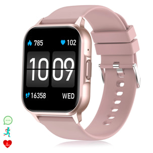 Smartwatch ZW36 con notificaciones de Apps, varios modos deportivos. Monitor de tensión y oxígeno, termómetro.