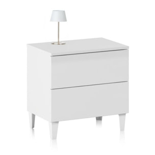 Mesita de noche Plex Blanco
