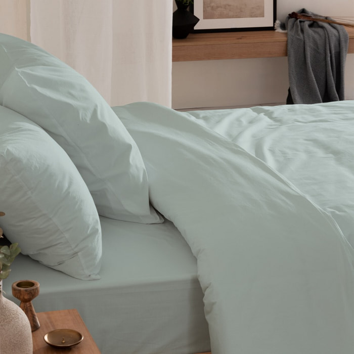 Drap housse percale coton 79 cm/2 eau