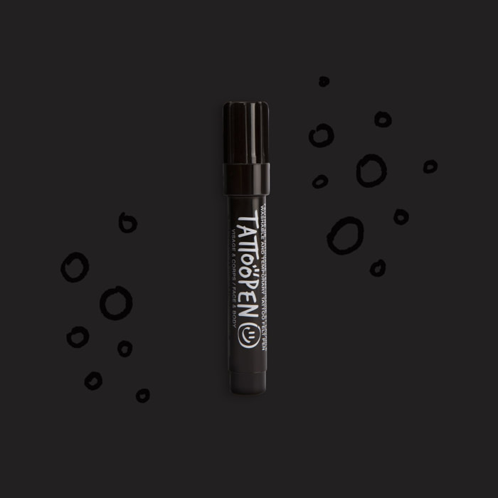 Tattoopen - Feutre de Tatouage Temporaire et Lavable Visage et Corps