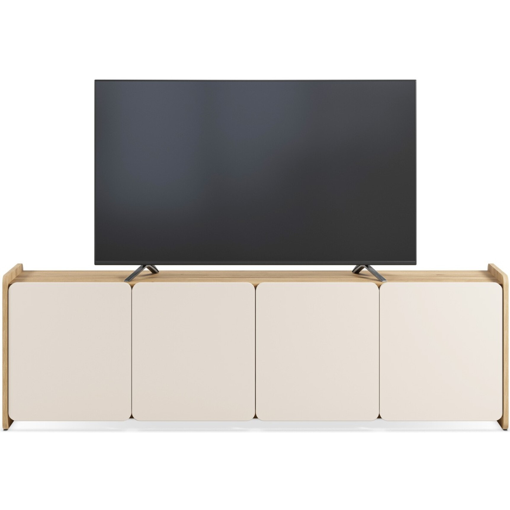 Meuble TV 4 portes bicolore - SAMI