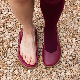 Bailarinas N5912 SOFT NAPPA BURDEOS/ ORIGEN color Burdeos