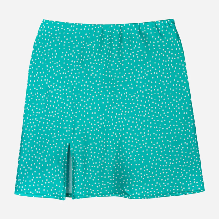 Mini falda estampado lunares