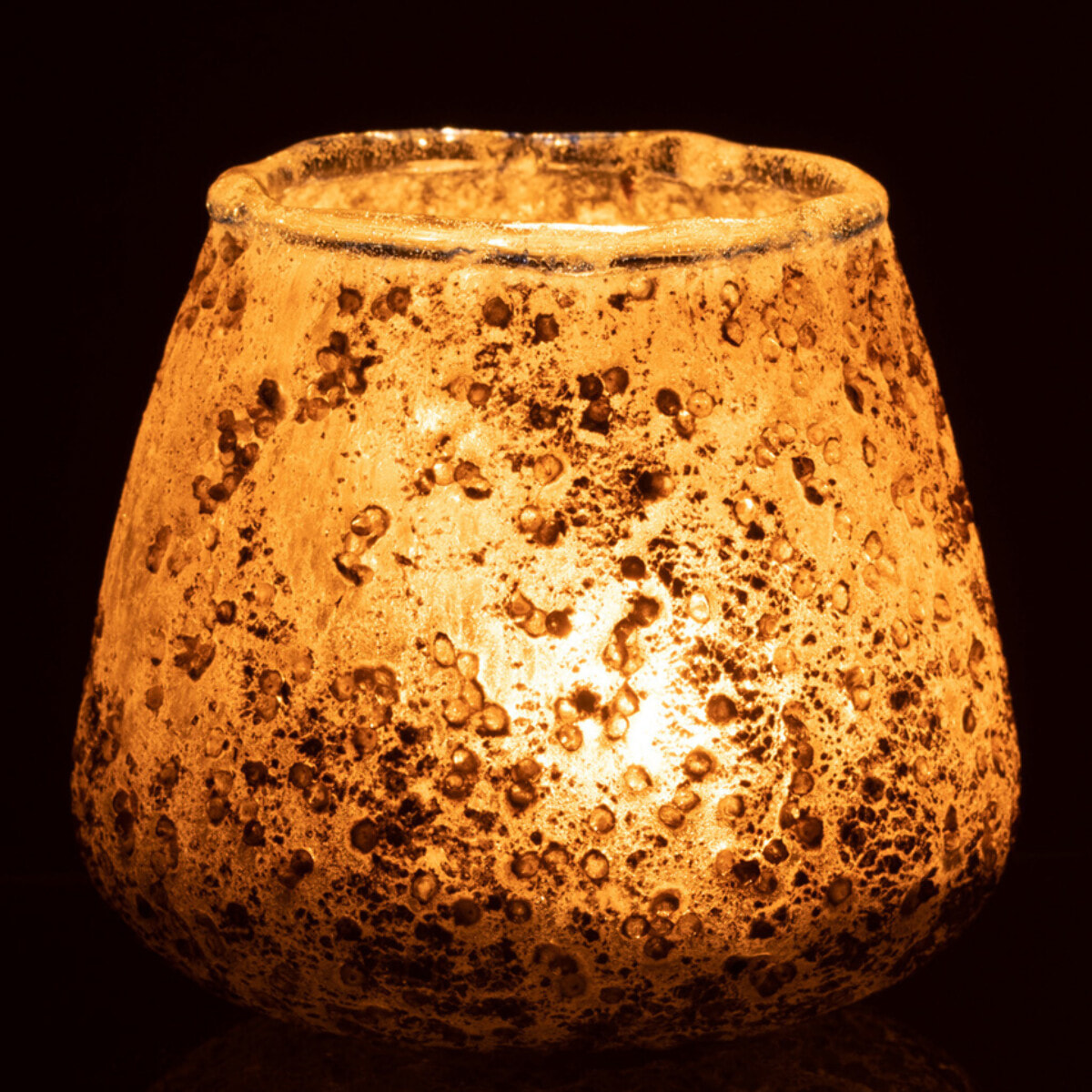 J-Line bougeoir - verre - gris - small - 3 pcs