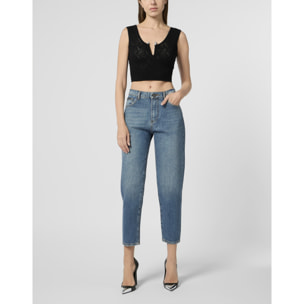 PHILIPP PLEIN Knit Tank Top Piercing Monogram