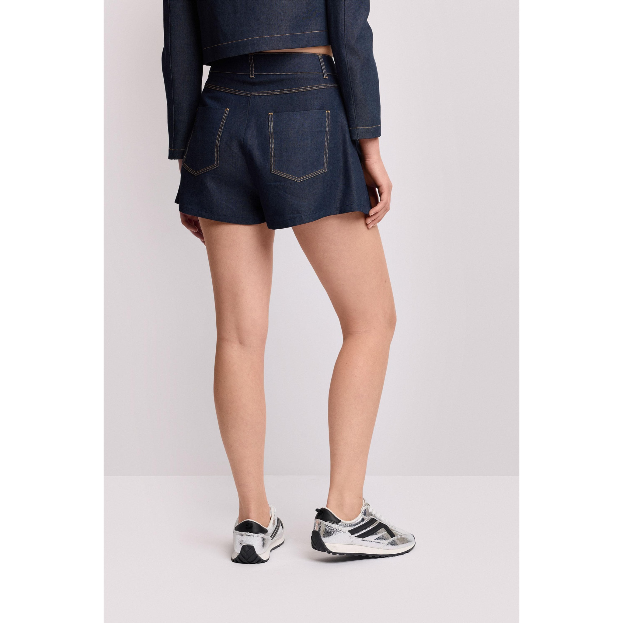 Kocca - Pantaloni corti in denim Donna, Tinta unita