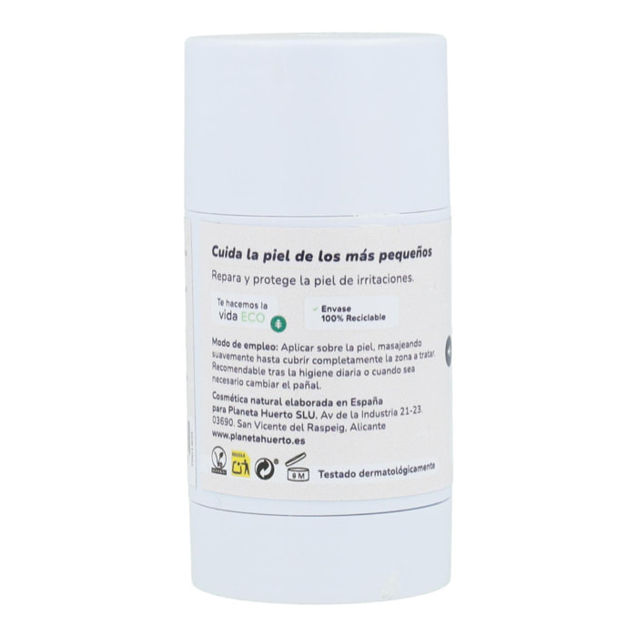 PLANETA HUERTO | Stick de Pañal Anti-Irritaciones 40 g | Protección y Cuidado Natural | Con Ingredientes Suaves para la Piel