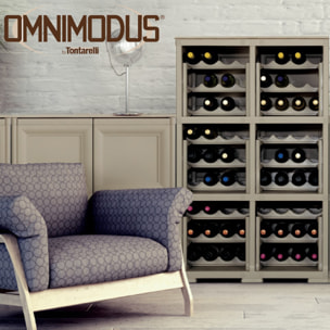 Mueble omnimodus portabotellas para 18 botellas modelo wengé