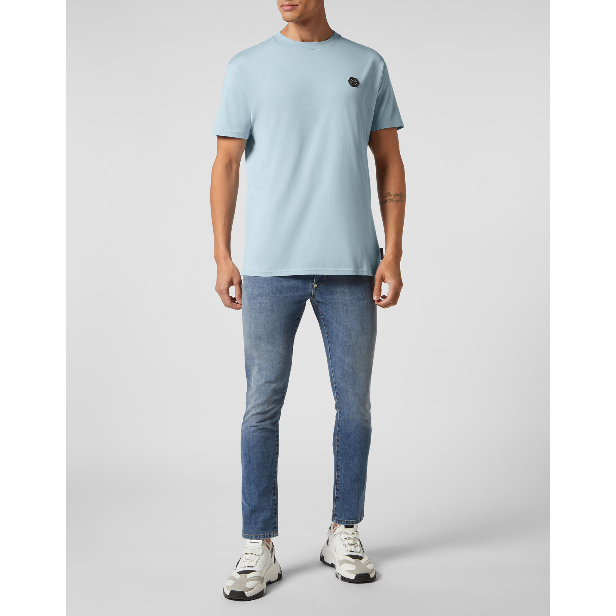 PHILIPP PLEIN T-Shirt Round Neck SKULL&BONES