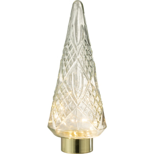 J-Line décoration Sapin De Noël - verre - transparent - large - LED