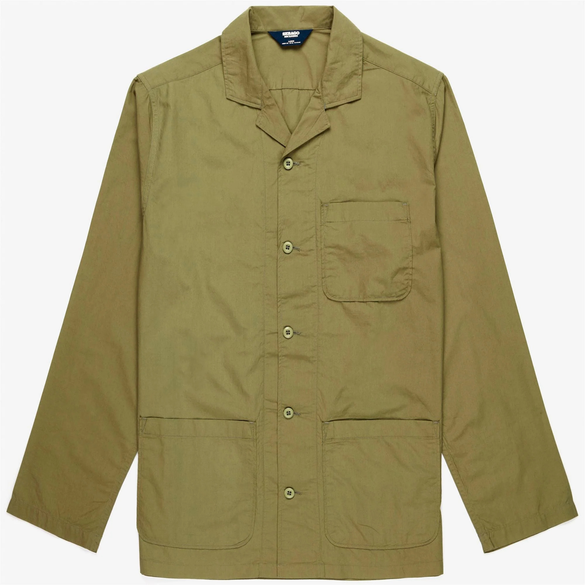 Overshirt Sebago Uomo Donna Verde OTISFIELD