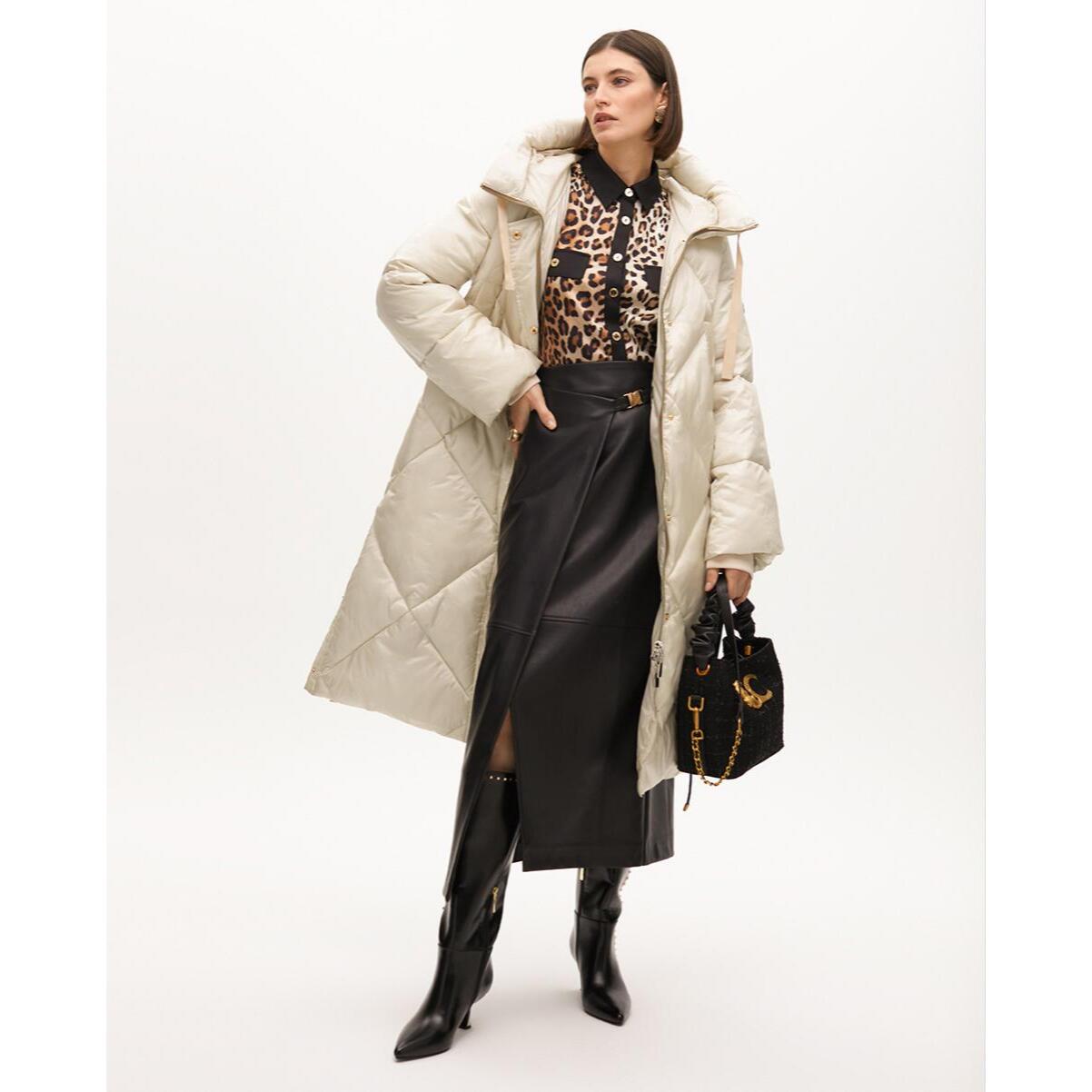 Anorak in piuma con cappuccio