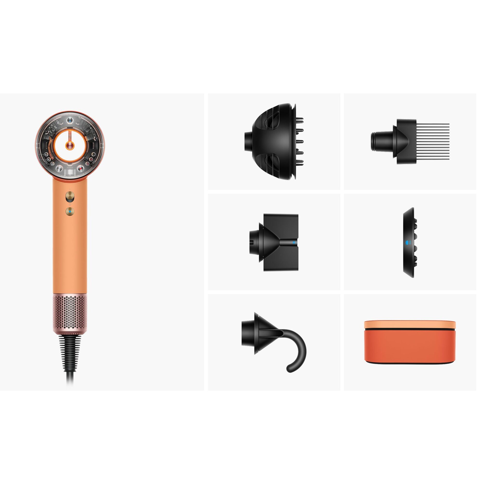 Asciugacapelli Dyson Supersonic Nural™ - Mossi e ricci (Ceramic Apricot)