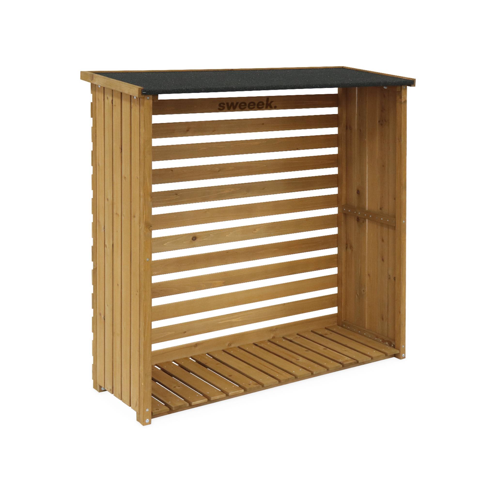 Abri buches. en bois. 120x45x120cm. avec toiture et plancher