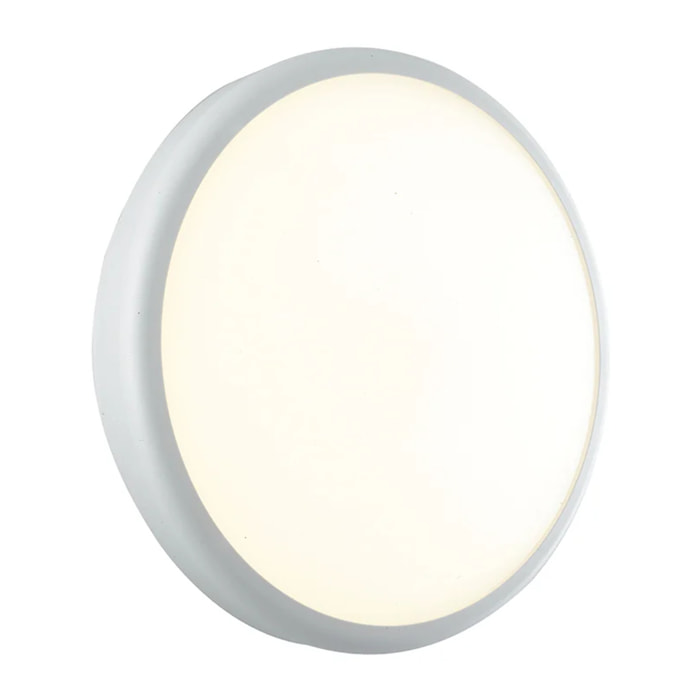 Plafoniera LED per esterno EVER tonda bianca, LED 30 W, 3000K (luce calda) IP65 ermetico e resistente all'acqua