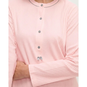 Camisón mujer lencero puntilla de manga larga
