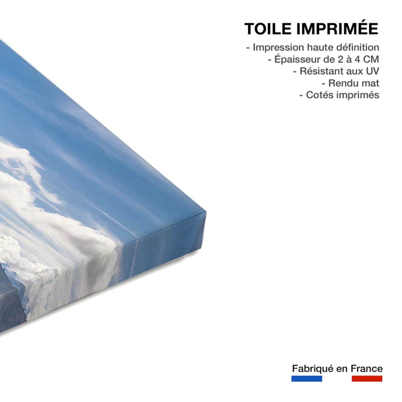 Tableau monde sur le fil du rasoir  Toile imprimée