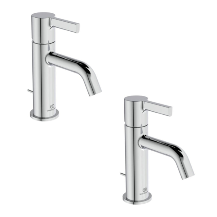 Lot de 2 mitigeurs lavabo avec tirette Ideal Standard Joy chromé