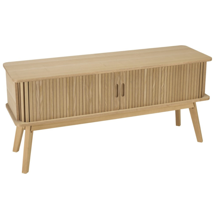 AGATHE - Meuble TV 100x30cm en bois couleur naturelle