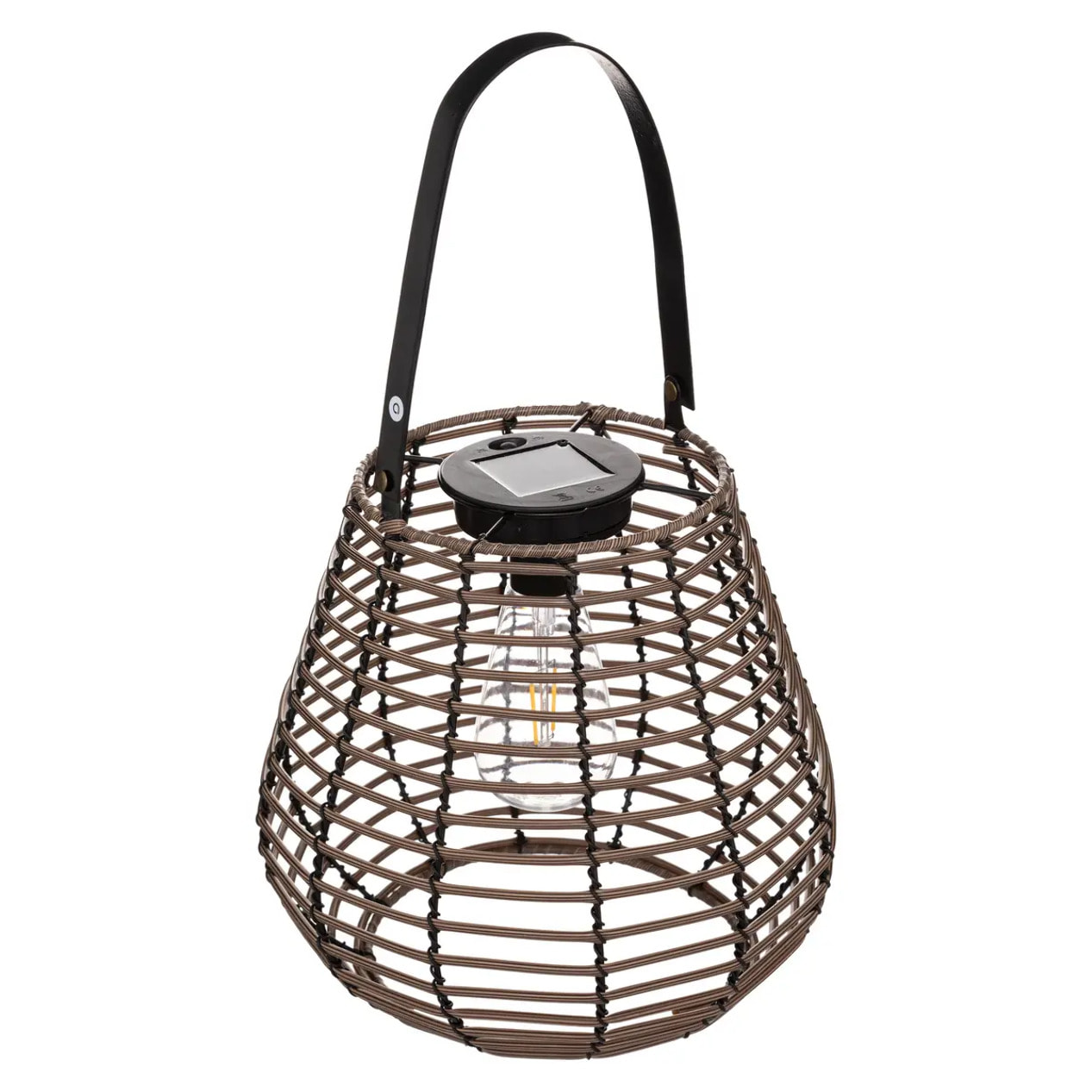 Lampe solaire "Viky" - marron H26 cm