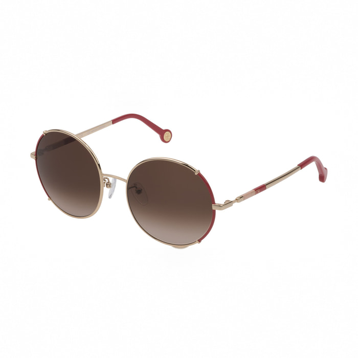 Carolina Herrera - lunettes de soleil pour femme - rose doré - indice de protection UV : catégorie 2