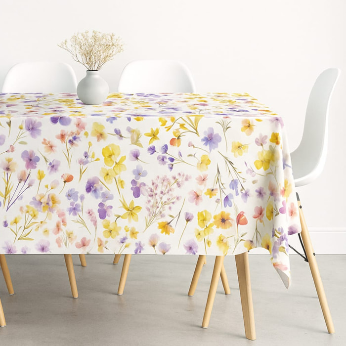 CASSESE HOME Tovaglia in PVC Breccia Con Bordino – Antimacchia, Pratica e Decorativa Made in Italy_Dec.A