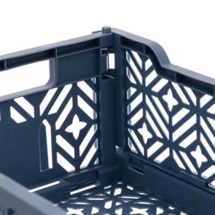 Cagette pliable Arry 30x20cm bleu