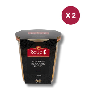 Lot de 2 - Foie Gras de Canard Entier Conserve 180g