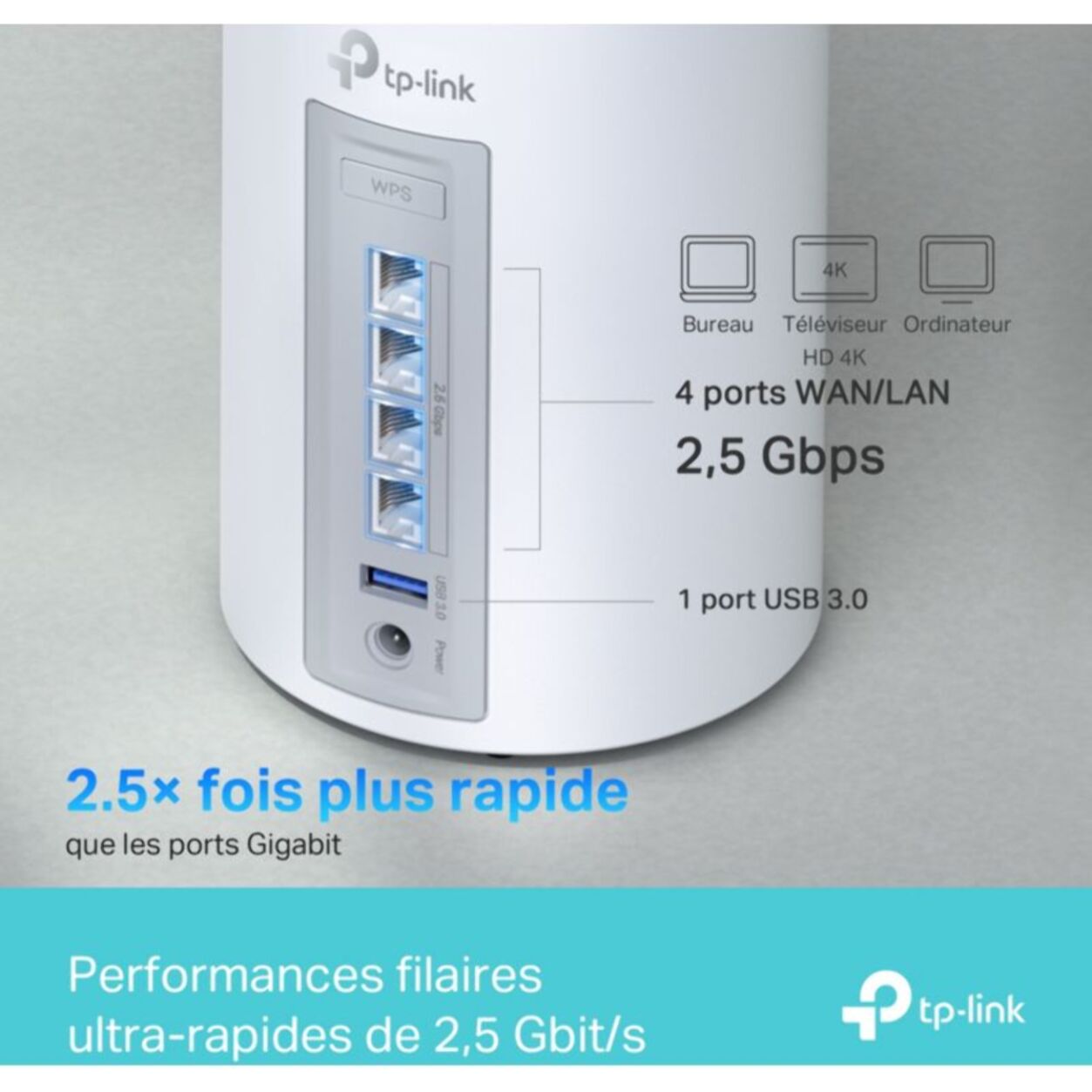 Routeur Wifi TP-LINK Mesh Deco BE65(1-pack)