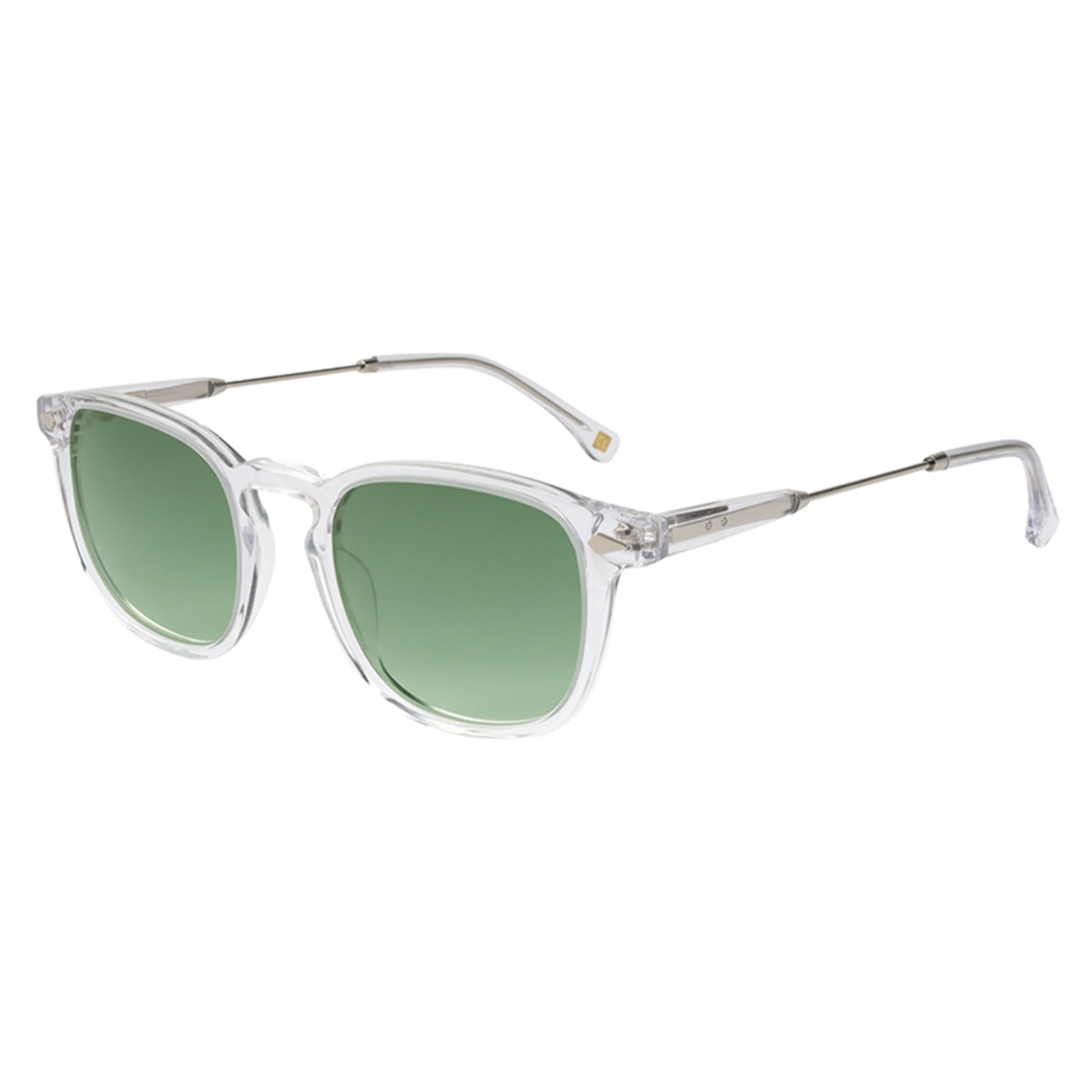 Occhiali da sole OCEAN CLASSIC4 - montatura bianca trasparente con lenti G15 verdi sfumate