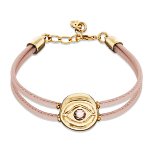 Pulsera SER INTUITIVA ROSA CLARO M