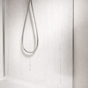Lot 2 panneaux muraux aluminium Blanc 80 et 120 x 250 cm avec profilés chrome - WALL'IT
