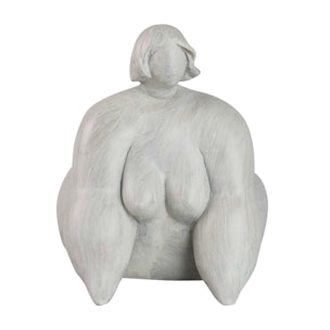 Figura Mujer Cemento Yoga 34x18x19 Cm