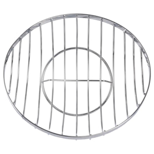 Corbeille en acier chromé "Oblik" 26,5cm