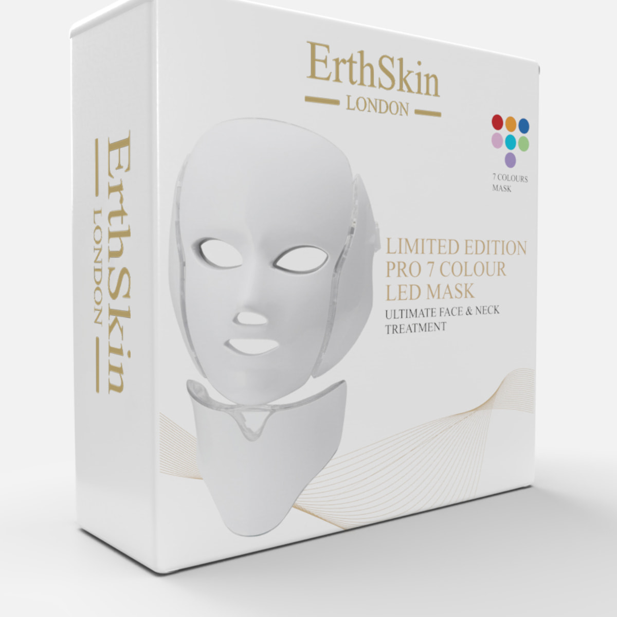 Máscara LED de 7 colores para rostro y cuello – Edición limitada