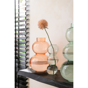 J-Line Vase Boule Verre Orange Small