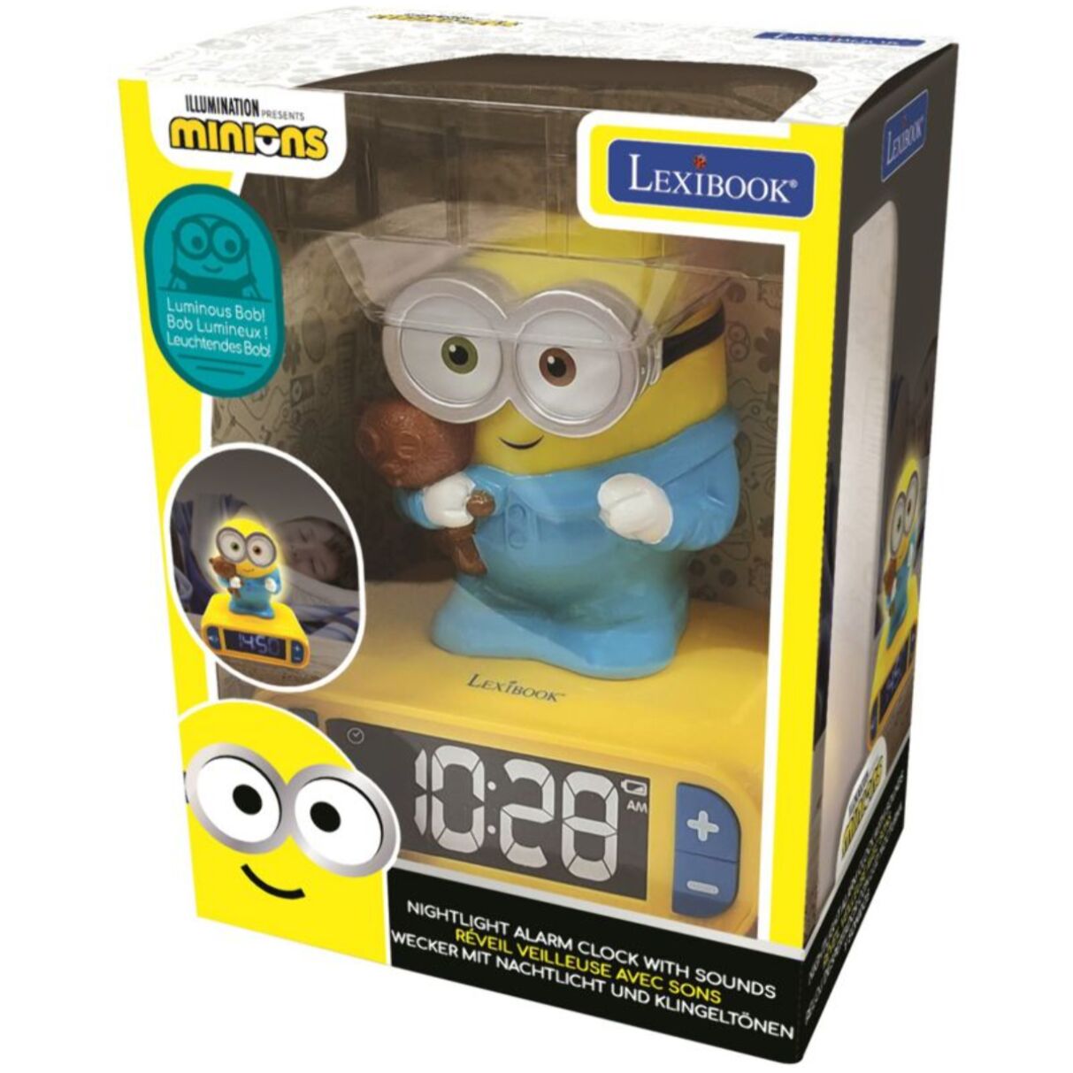 Radio réveil LEXIBOOK Les Minions avec effets sonores